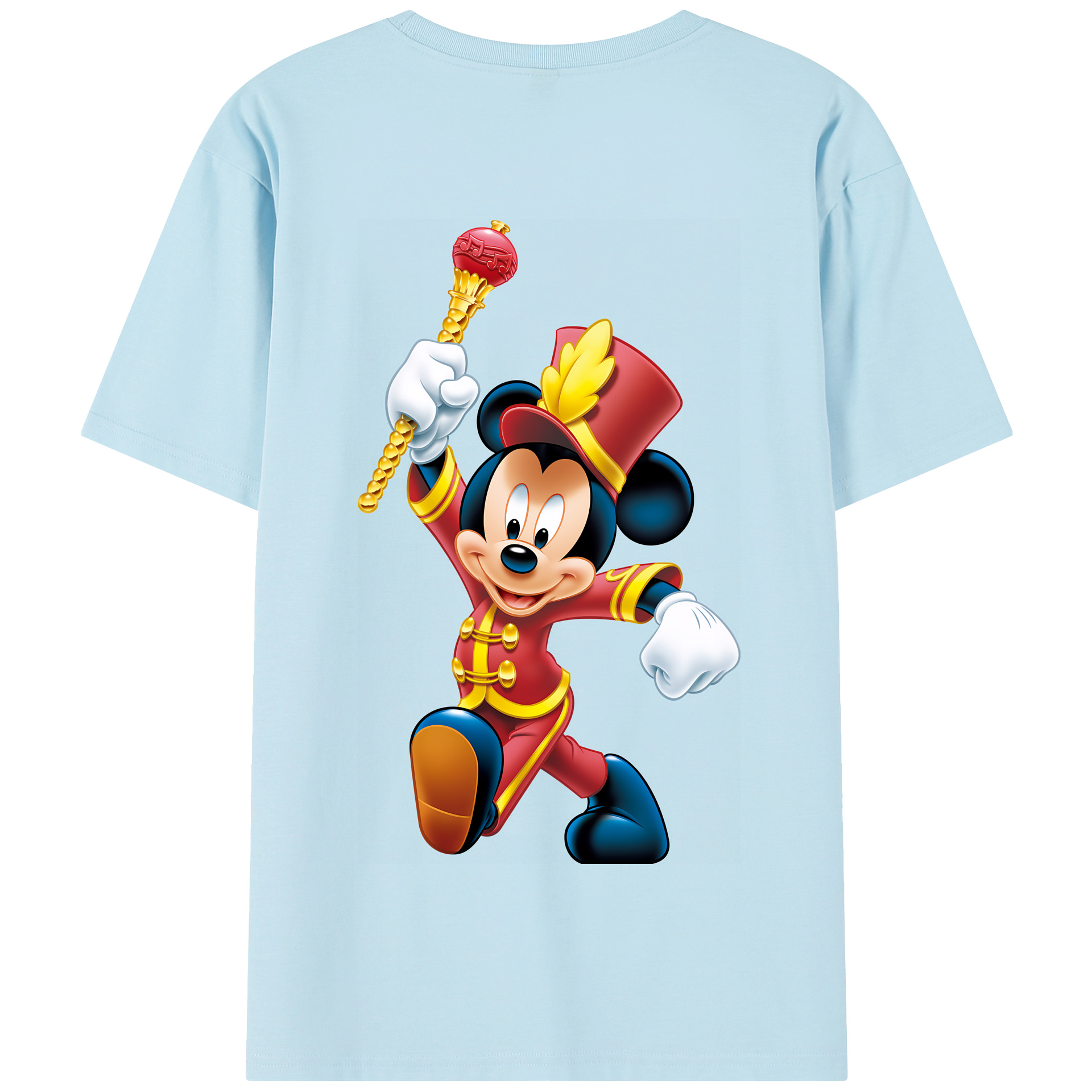 （画像用） ミッキーマウス Mickey Mouse 綿100％半袖Tシャツ（背面プリント）